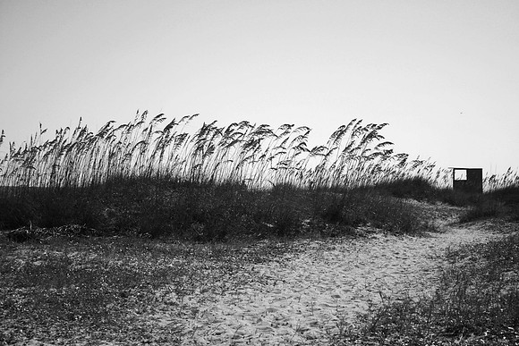 BeachHutB&W